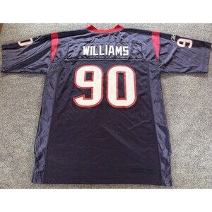 Vintage Reebok NFL Mario Williams #90 Houston Texans Jersey Size Large Blue